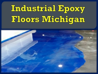 Industrial Epoxy Floors Michigan