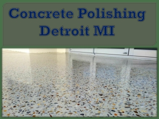 Concrete Polishing Detroit MI