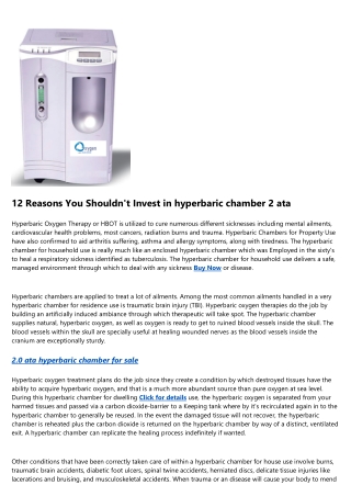 10 Best Mobile Apps for how much is a hyperbaric oxygen chamber for sale