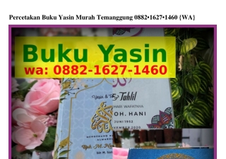 Percetakan Buku Yasin Murah Temanggung 088ᒿ–16ᒿᜪ–1ㄐ60[WhatsApp]