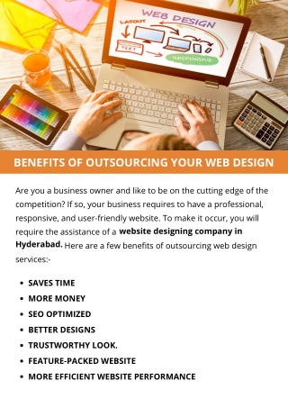 BENEFITS OF OUTSOURCING YOUR WEB DESIGN