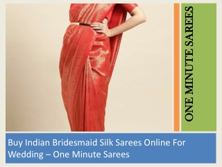 Buy Latest Designer Bridesmaid Sarees Online USA
