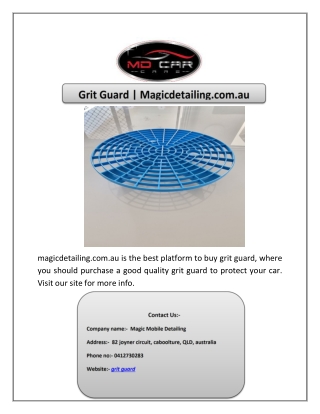 Grit Guard | Magicdetailing.com.au