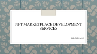Nft marketplace development services30