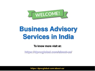 Business Advisory Services in India