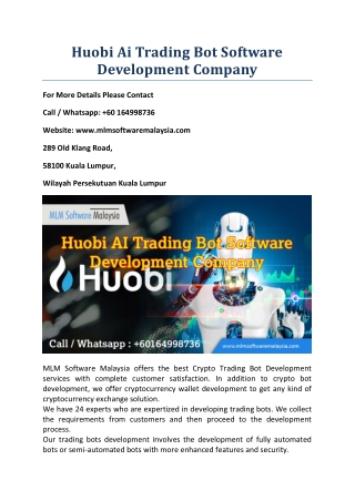 Huobi Ai Trading Bot Software Development Companydocx