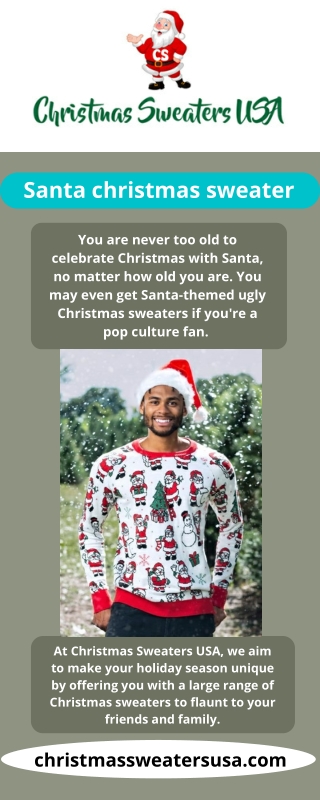 santa christmas sweater