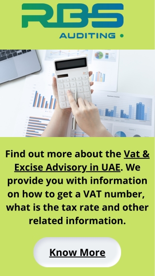 Vat & Excise Advisory In UAE