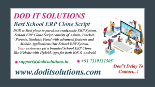 Best Online School ERP System - DOD IT SOLUTIONS
