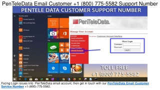 PenTeleData Email Customer  1(800) 775-5582 Care Number