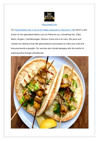 $5 off - Royal Kebab Cafe Takeaway Restaurant Claremont,TAS