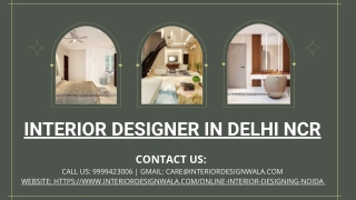 Interior Designer in Delhi NCR