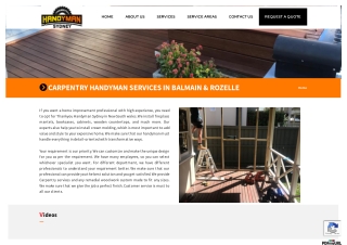 Carpentry Handyman Services In Balmain | Carpentry Services In Rozelle