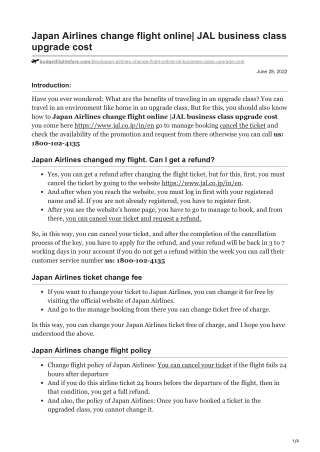 budgetflightsfare.com-Japan Airlines change flight online JAL business class upgrade cost