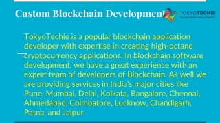 Custom Blockchain Development | Blockchain Software Development Services