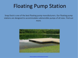 Floating Pump Station