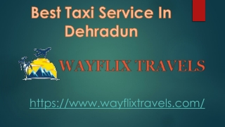Best Taxi Service In Dehradun