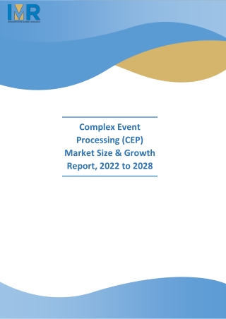 Complex Event Processing (CEP) Market