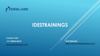 Ides Trainings