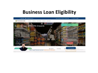 Business Loan Eligibility