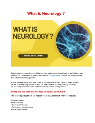 What Is Neurology