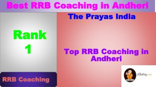 Best RRB Coaching in Andheri