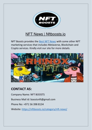 NFT News  Nftboosts.io