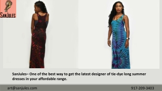 Shop Latest Collection Of Tie-Dye Long Summer Dresses Online