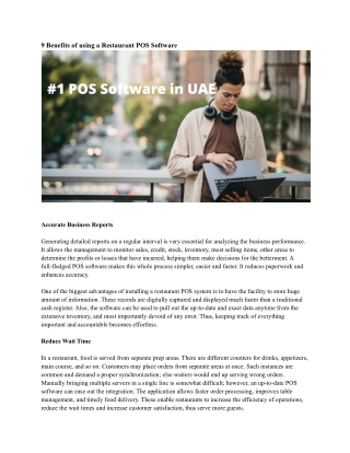 #1 POS Software in UAE