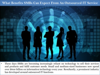 What Benefits SMBs Can Expect From An Outsourced IT Service