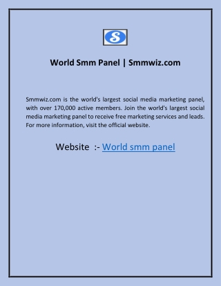 World Smm Panel  Smmwiz