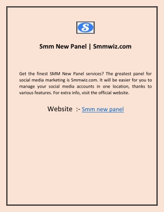 Smm New Panel  Smmwiz