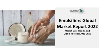 (2022-2031) Emulsifiers Global Market Research, Size, Demand, Top Companies