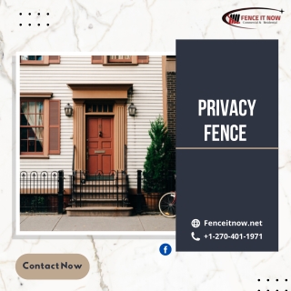 Get The Best Privacy Fence in Louisville KY