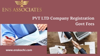 PVT LTD Company Registration Govt Fees