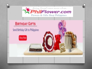Send Birthday Gifts Online To Philippines