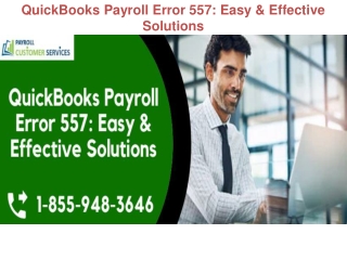 QuickBooks Payroll Error 557: Easy & Effective Solutions