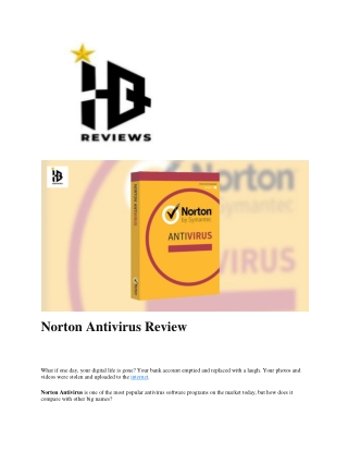 Norton Antivirus Review