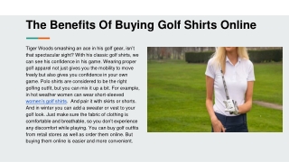 The Benefits Of Buying Golf Shirts Online