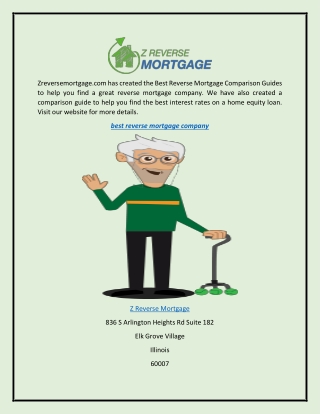 Best Reverse Mortgage Company  Zreversemortgage.com
