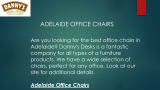 Adelaide Office Chairs  Dannysdesks.com.au