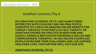 Jonathan Levinson, Psy.d.  Therapist-ny.com