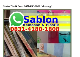 Sablon Plastik Beras Ö8౩1.ㄐ18Ö.18Ö8[WA]