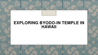 Exploring Byodo-In Temple in Hawaii