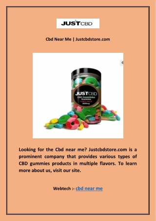 Cbd Near Me | Justcbdstore.com