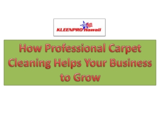 Hire a Professional Carpet Cleaning Service