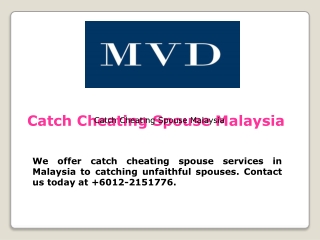 Catch Cheating Spouse Malaysia