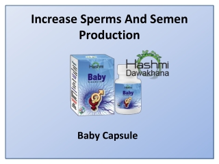 Improve Sperm Production and Motility with Baby Capsule