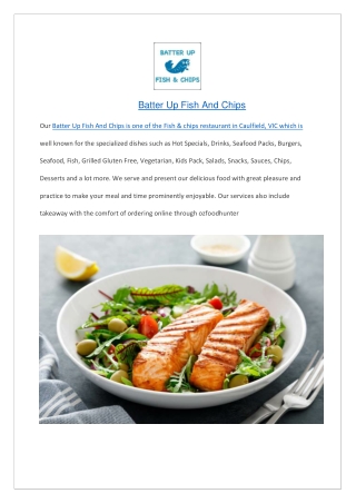 Batter Up Fish And Chips