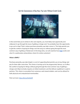 Get the Convenience of Buy Now, Pay Later Without Credit Cards